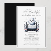 Ghost Halloween Baby shower Uitnodiging (Voorkant / Achterkant)