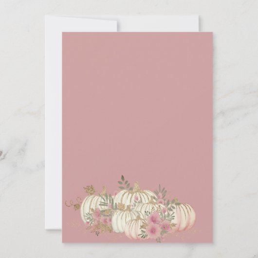 Ghost Halloween Baby shower Uitnodiging (Achterkant)