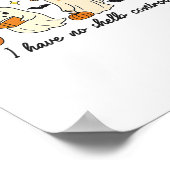 Ghost Halloween bibliotheek lezen Poster (Hoek)