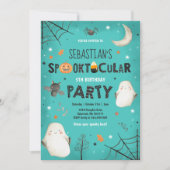 Ghost Halloween Birthday nodigt Spooktacular Party Kaart (Voorkant)