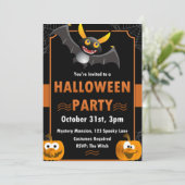 Ghost Halloween Birthday nodigt Spooktacular Party Kaart (Staand voorkant)