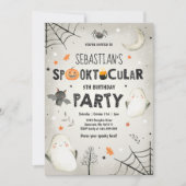 Ghost Halloween Birthday nodigt Spooktacular Party Kaart (Voorkant)
