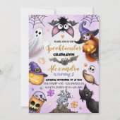 Ghost Halloween Birthday nodigt Spooktacular Party Kaart (Voorkant)