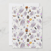 Ghost Halloween Birthday nodigt Spooktacular Party Kaart (Achterkant)