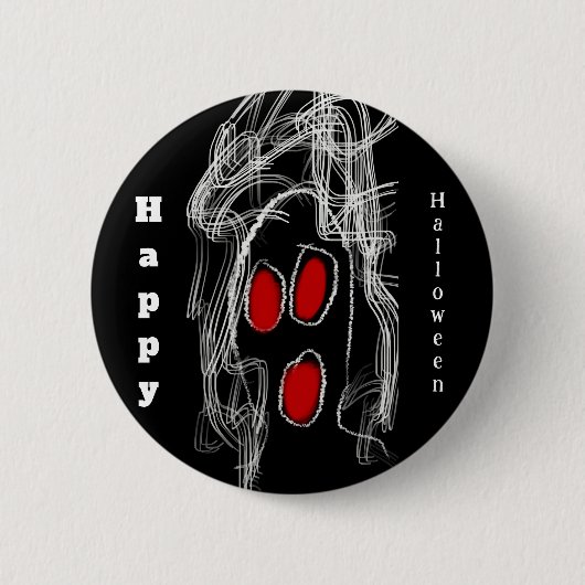 Ghost Halloween Button (Voorkant)