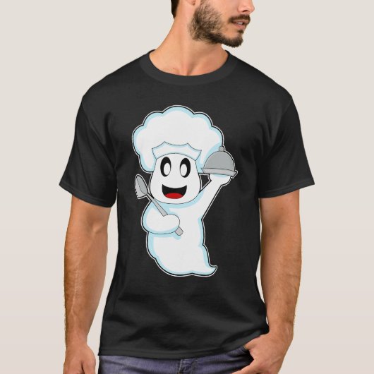 Ghost Halloween Cook T-shirt (Voorkant)