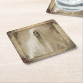  Ghost Halloween Creepy Kartonnen Onderzetters (Schuin)