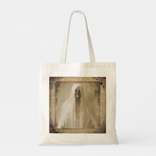  Ghost Halloween Creepy Tote Bag (Achterkant)