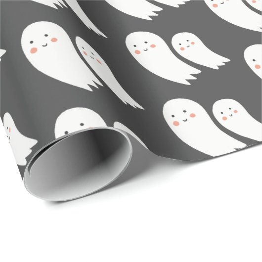 Ghost Halloween Dark Spooky Cadeaupapier (Rol Hoek)