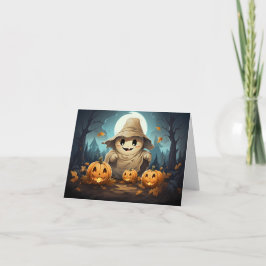 Ghost Halloween en Pumpkin Kaart
