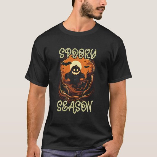 Ghost Halloween Enge Trick or treat Spooky Boo SP T-shirt (Voorkant)