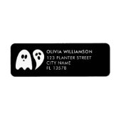 Ghost Halloween Etiket (Voorkant)