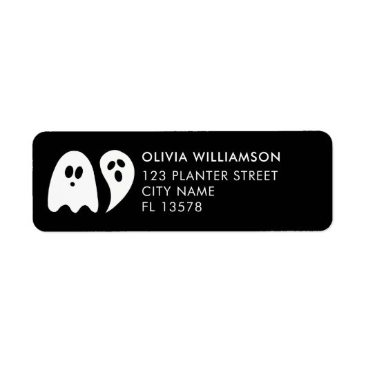 Ghost Halloween Etiket (Voorkant)