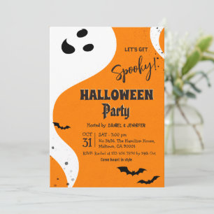 Ghost Halloween-feest, laten we griezelig worden O Kaart