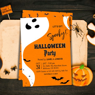 Ghost Halloween-feest, laten we griezelig worden O Kaart
