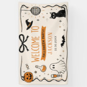 Ghost Halloween-feest Spandoek (Verticaal)