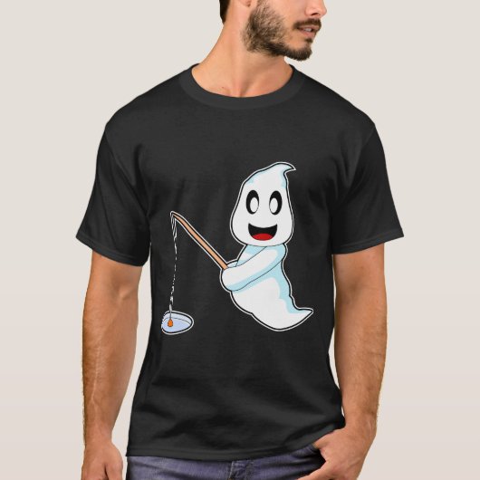 Ghost Halloween Fisher T-shirt (Voorkant)