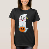 Ghost Halloween Handtas Pompoen T-shirt (Voorkant)