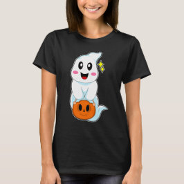 Ghost Halloween Handtas Pompoen T-shirt