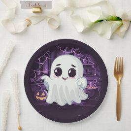 Ghost Halloween Illustratie Papier Bord