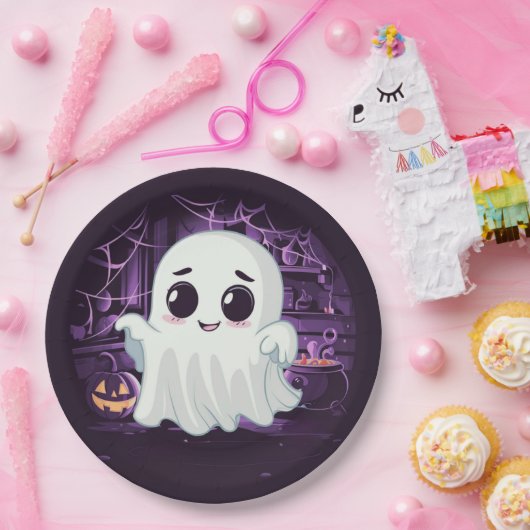 Ghost Halloween Illustratie Papier Bord (Feest)