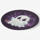 Ghost Halloween Illustratie Papier Bord (Gekanteld)