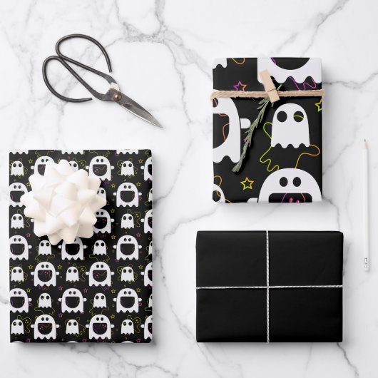 Ghost Halloween inpakpapier Vel (Voorkant)