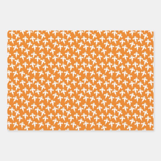 Ghost Halloween Inpakpapier Vel (Voorkant 2)