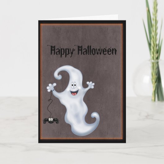 Ghost Halloween Kaart (Voorkant)