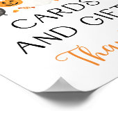 Ghost Halloween Kaarten & Gifts Party Sign Poster (Hoek)