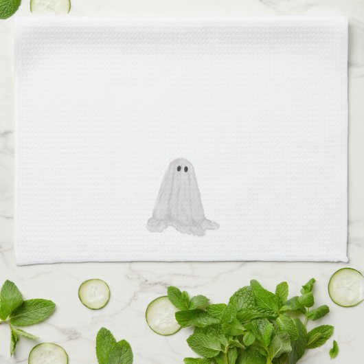 Ghost Halloween Keukenhanddoek (Gevouwen)