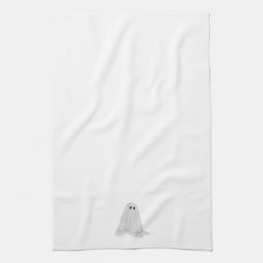 Ghost Halloween Keukenhanddoek (Verticaal)