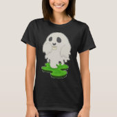 Ghost Halloween Koffie T-shirt (Voorkant)