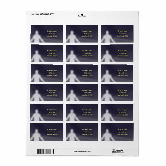 Ghost - Halloween Labels (Full Sheet)