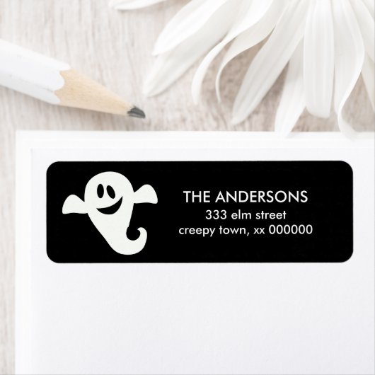 Ghost Halloween Labels (Insitu)