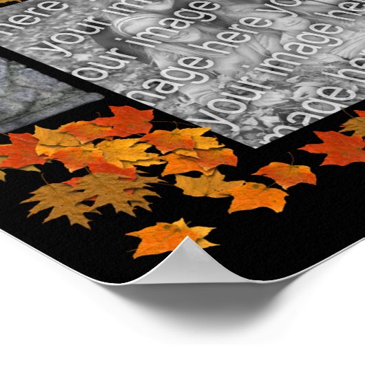 Ghost Halloween Lijst Creëer Uw eigen foto Poster (Hoek)