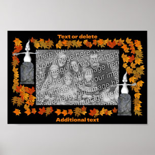 Ghost Halloween Lijst Creëer Uw eigen foto Poster