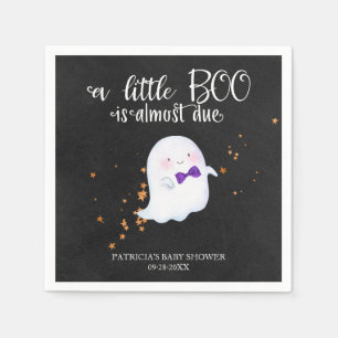 Ghost Halloween Little Boo Boy Baby shower Servet