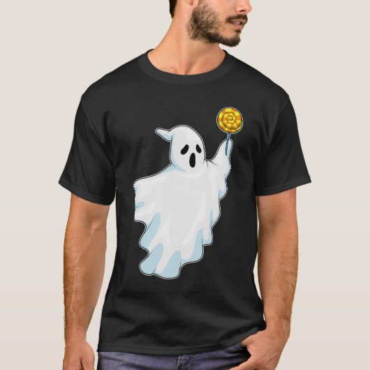 Ghost Halloween Lollipop T-shirt (Voorkant)