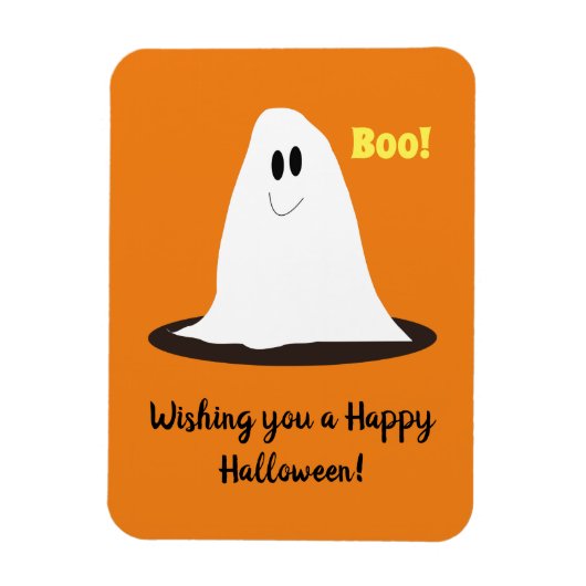 Ghost Halloween Magnet glimlachen Magneet (Verticaal)