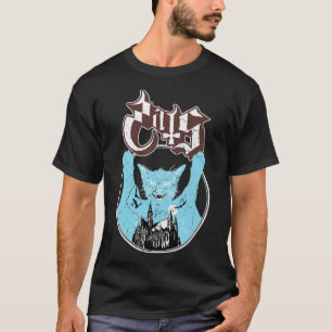 Ghost Halloween Meow Cat Friend Rock Ghost T-shirt