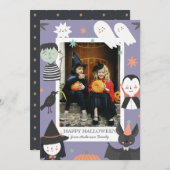 Ghost Halloween Mijn eerste Boo baby Feestdagenkaart (Voorkant / Achterkant)