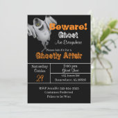 Ghost Halloween Party Kaart (Staand voorkant)