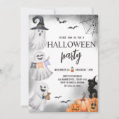Ghost Halloween Party Kaart (Voorkant)