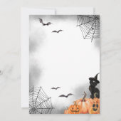 Ghost Halloween Party Kaart (Achterkant)