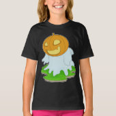 Ghost Halloween Pumpkin T-shirt (Voorkant)