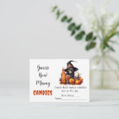 Ghost Halloween raad hoeveel Snoepjes er spelen Informatiekaartje (Staand voorkant)