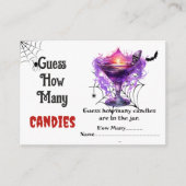 Ghost Halloween raad hoeveel Snoepjes er spelen Informatiekaartje (Voorkant)