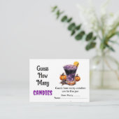 Ghost Halloween raad hoeveel Snoepjes er spelen Informatiekaartje (Staand voorkant)