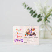 Ghost Halloween raad hoeveel Snoepjes er spelen Informatiekaartje (Staand voorkant)